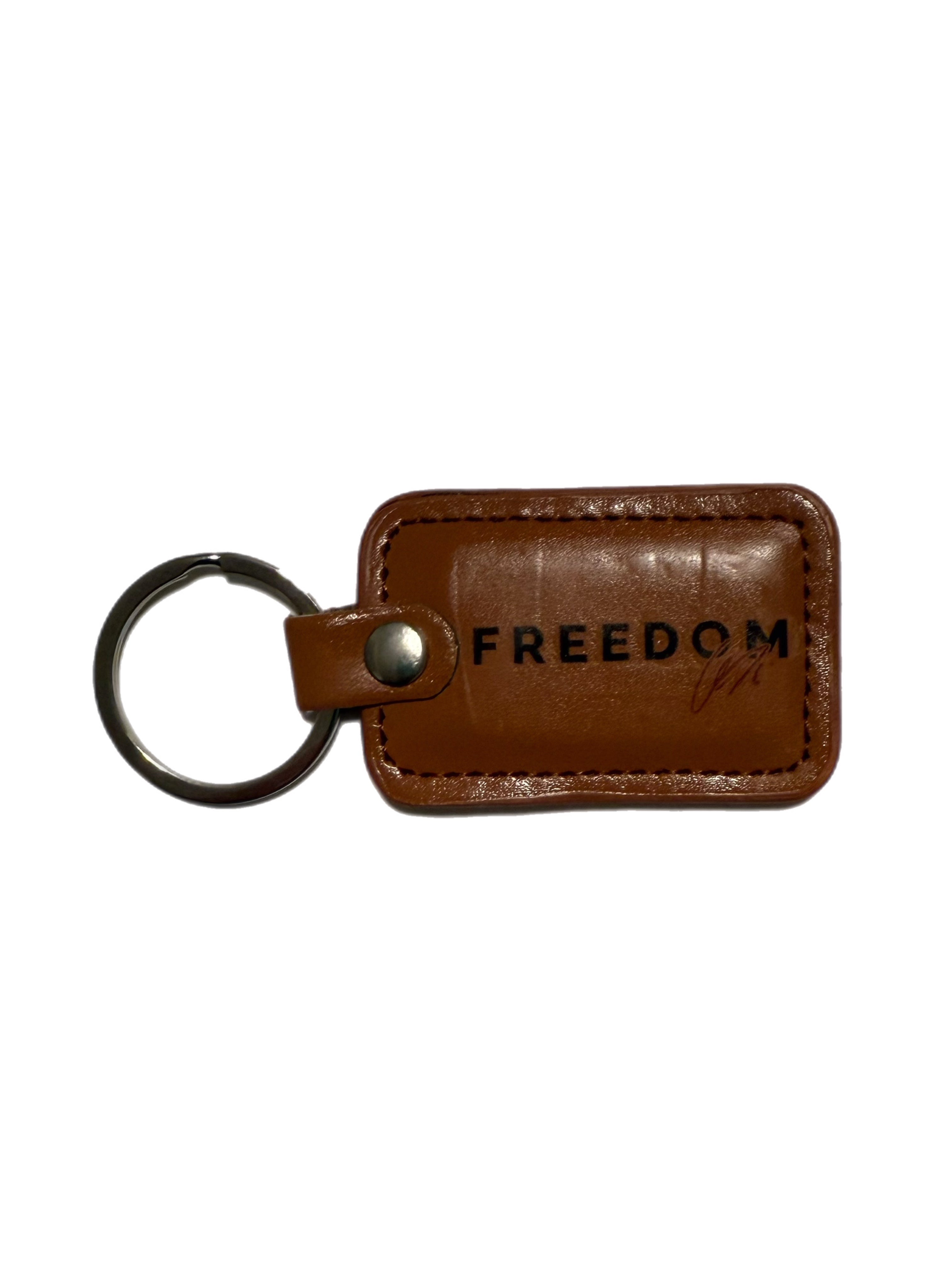 Brown Freedom Keychain