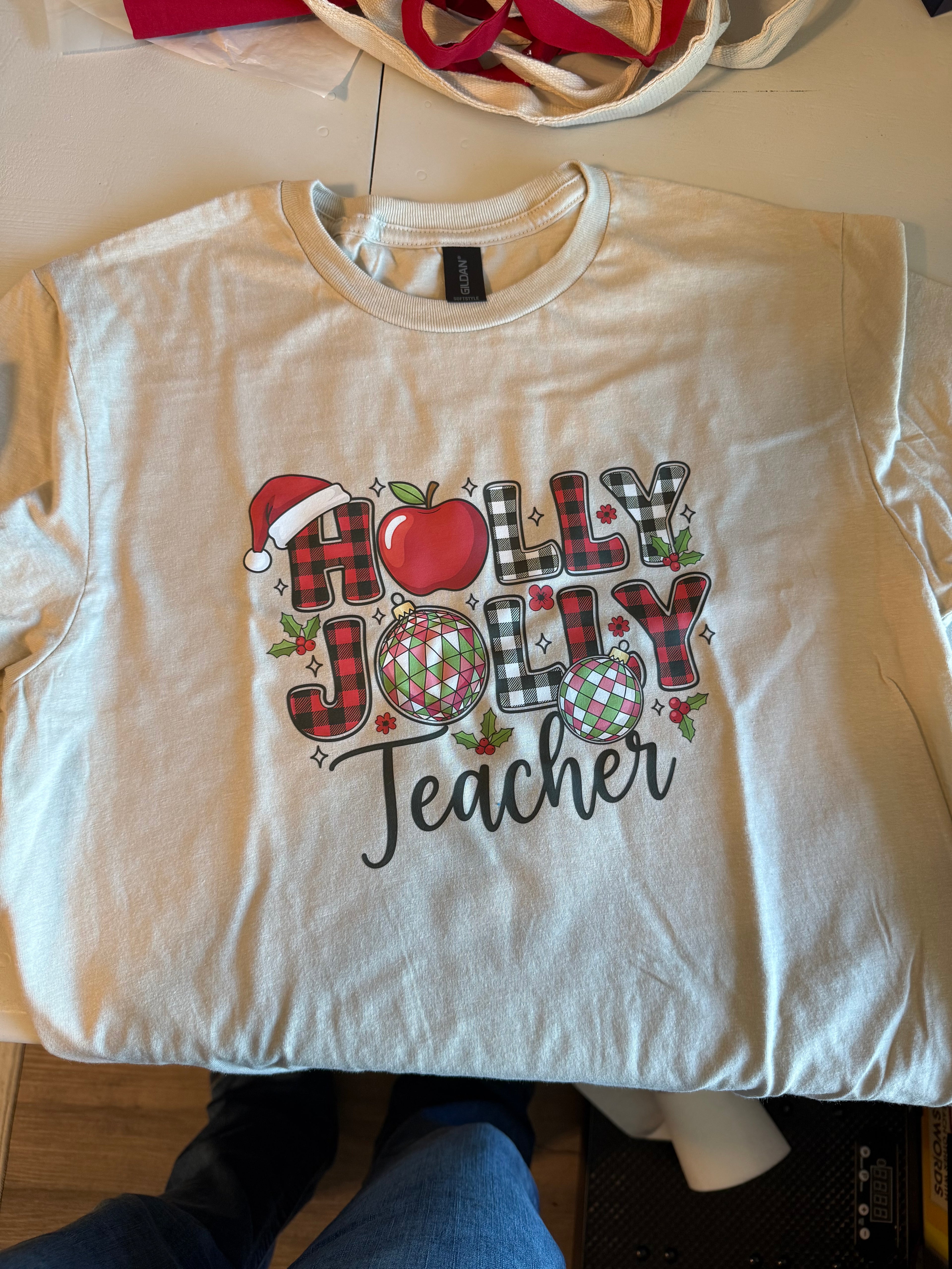 Holly Jolly Teacher Tee