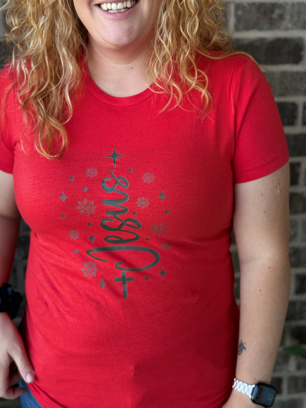 Jesus Christmas Tree Tee