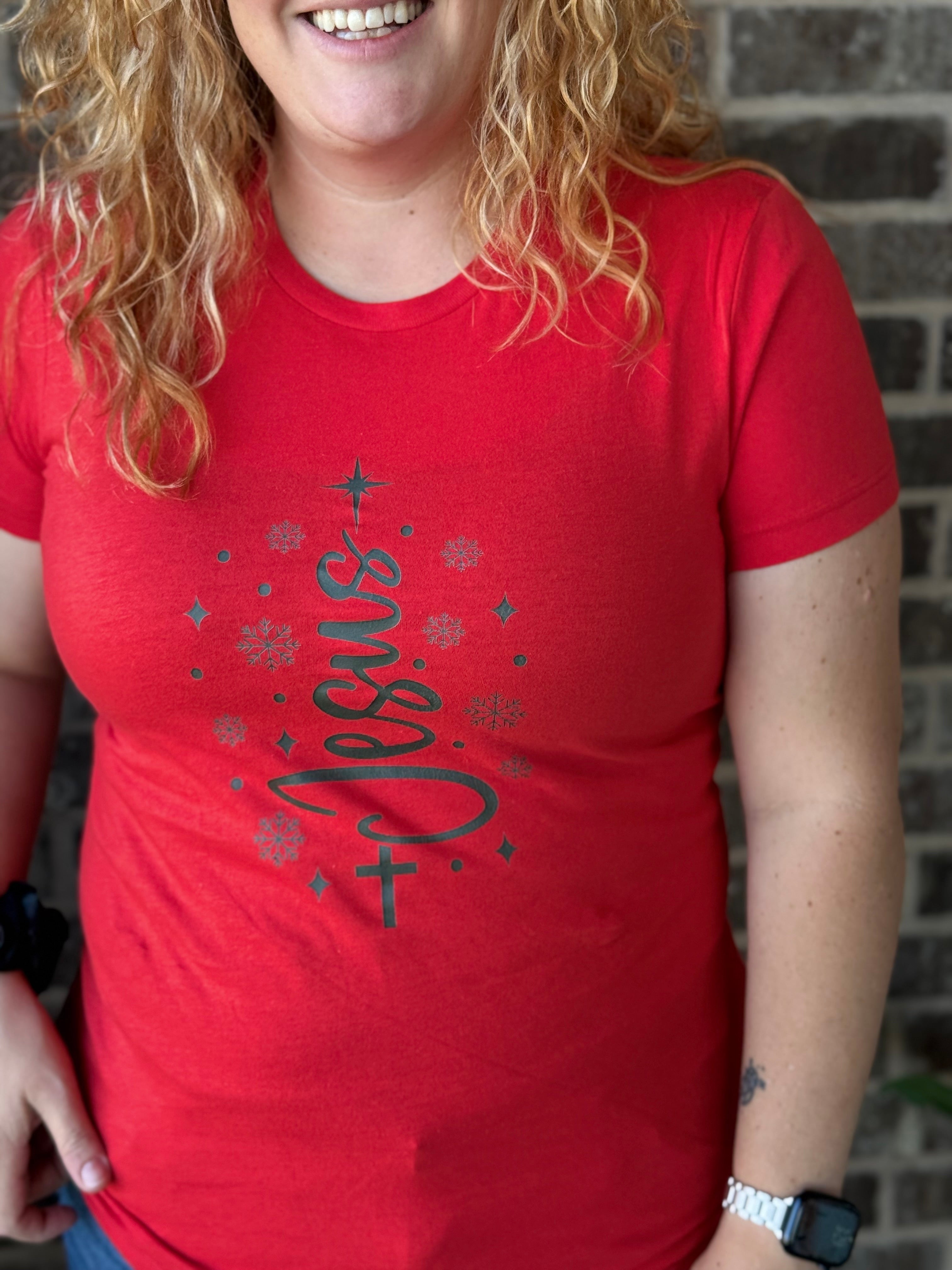 Jesus Christmas Tree Tee