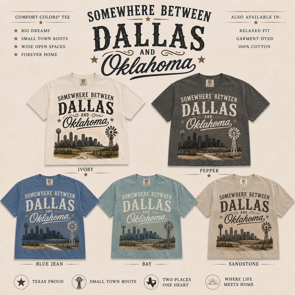 Somewhere Between Dallas and Oklahoma