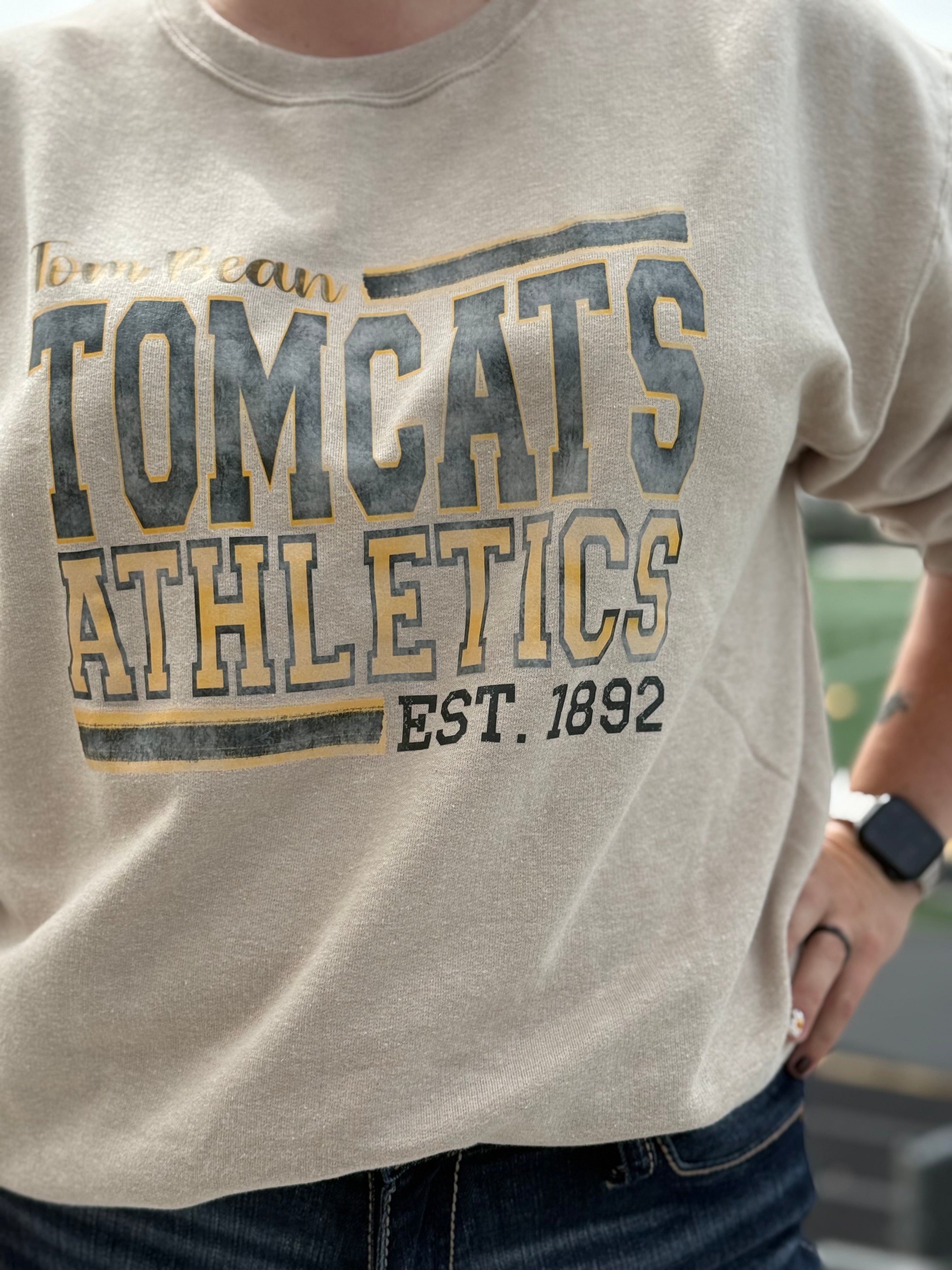 Retro Tom Bean Athletics Sweatshirt