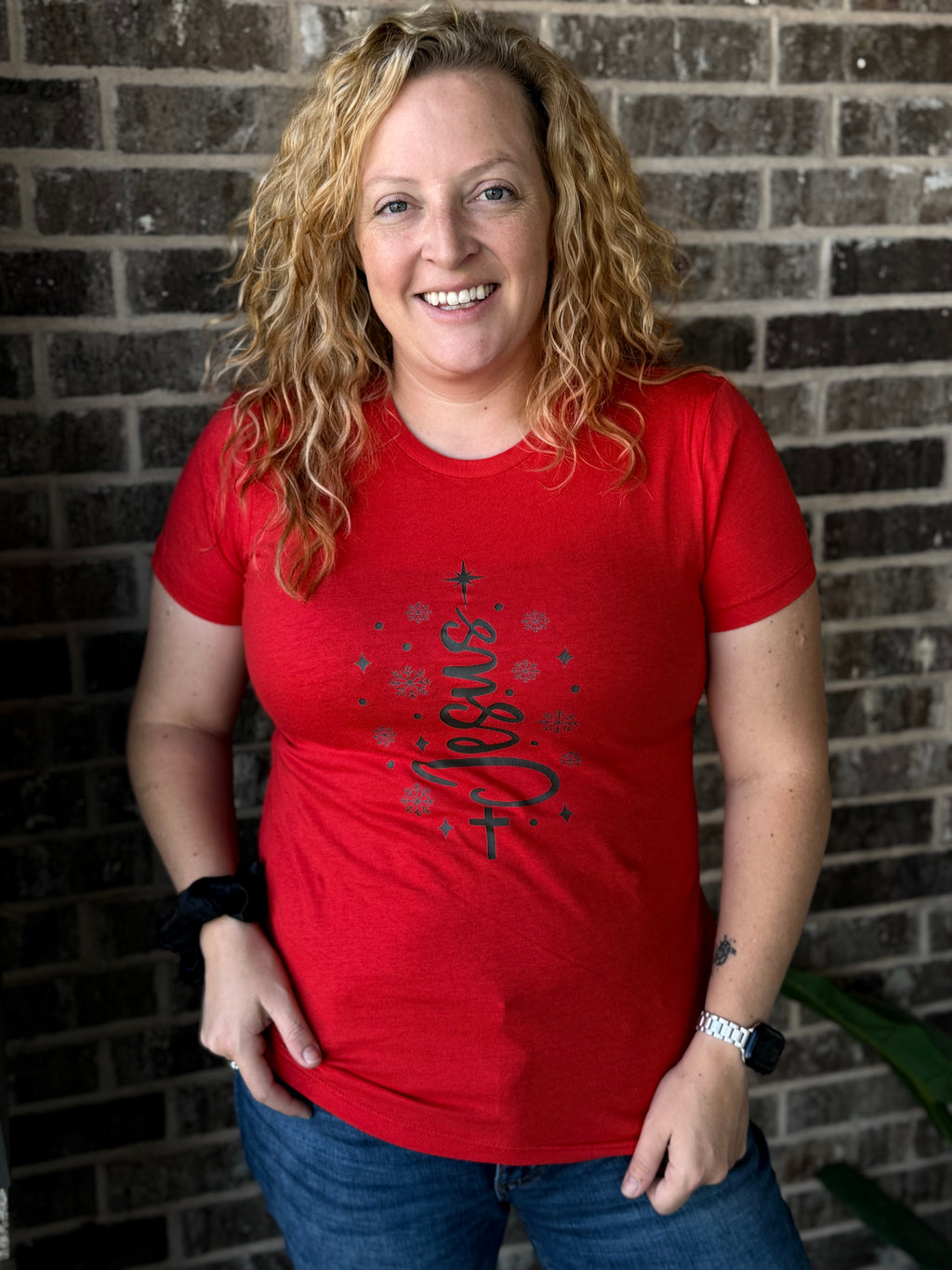 Jesus Christmas Tree Tee