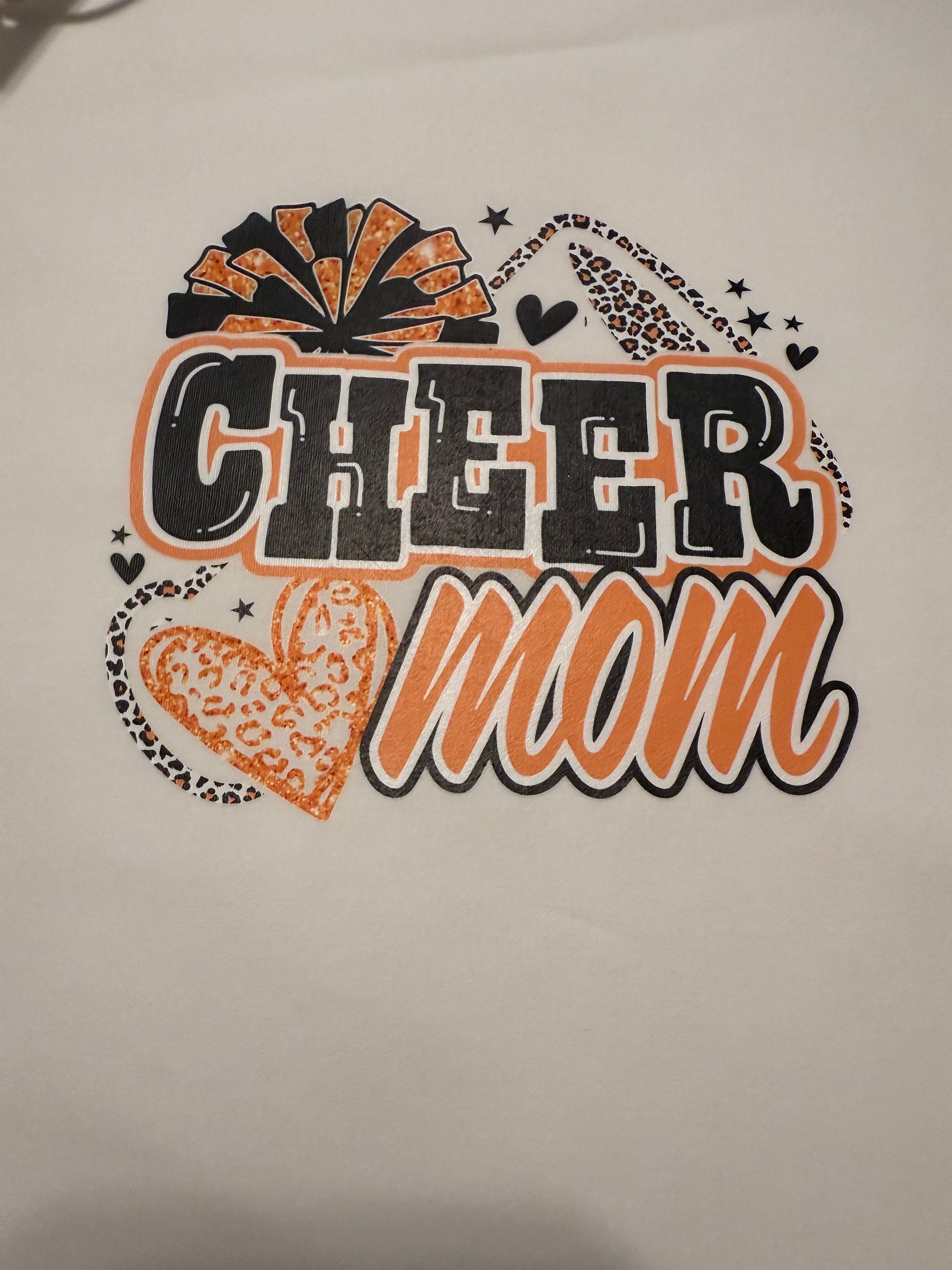 Glittery Cheer Mom