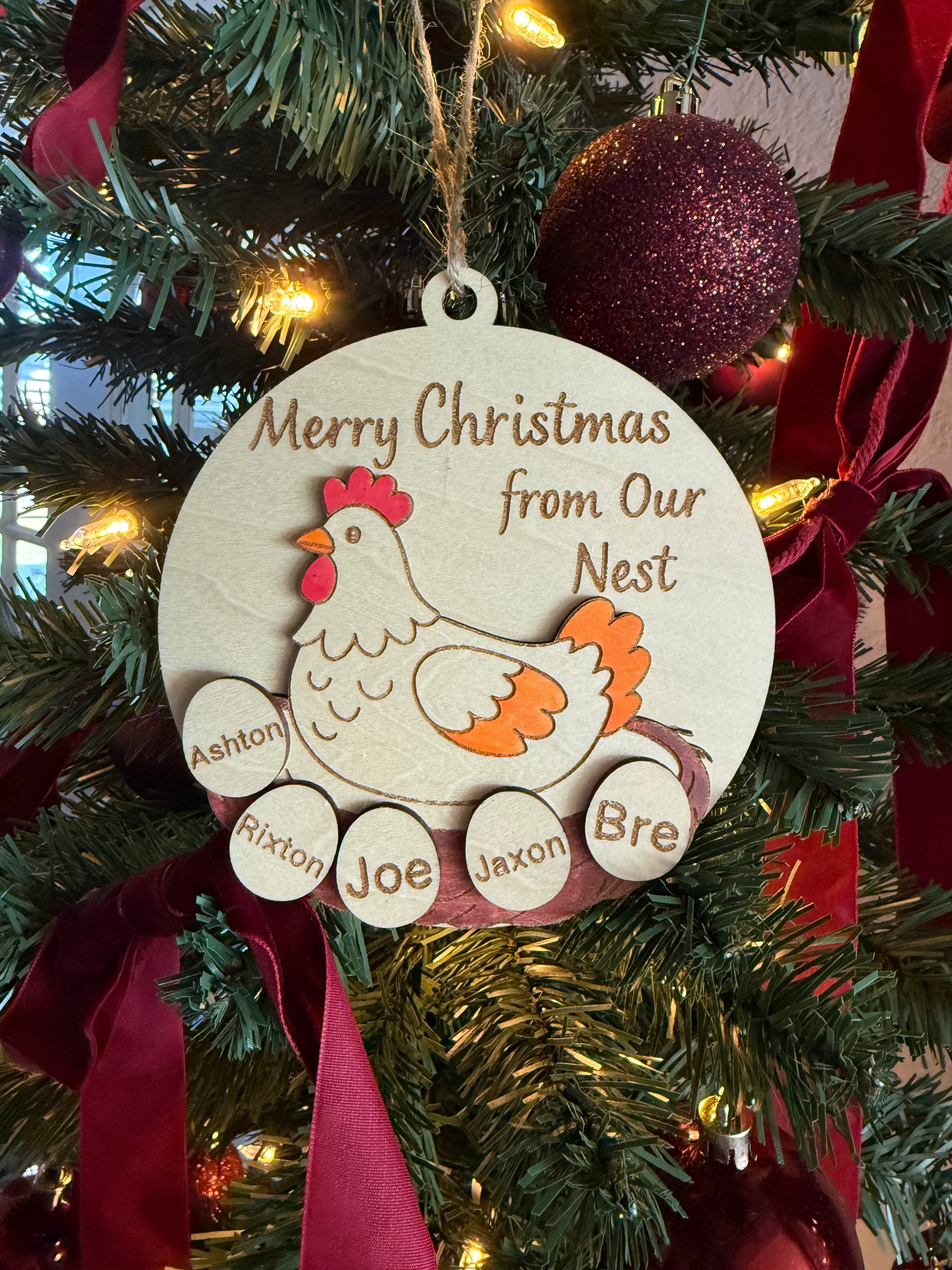 Nest Family Ornament